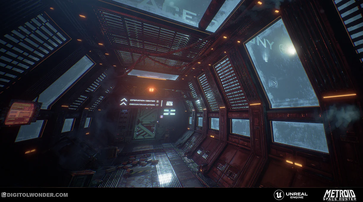 Umbilical Tunnel to Airlock